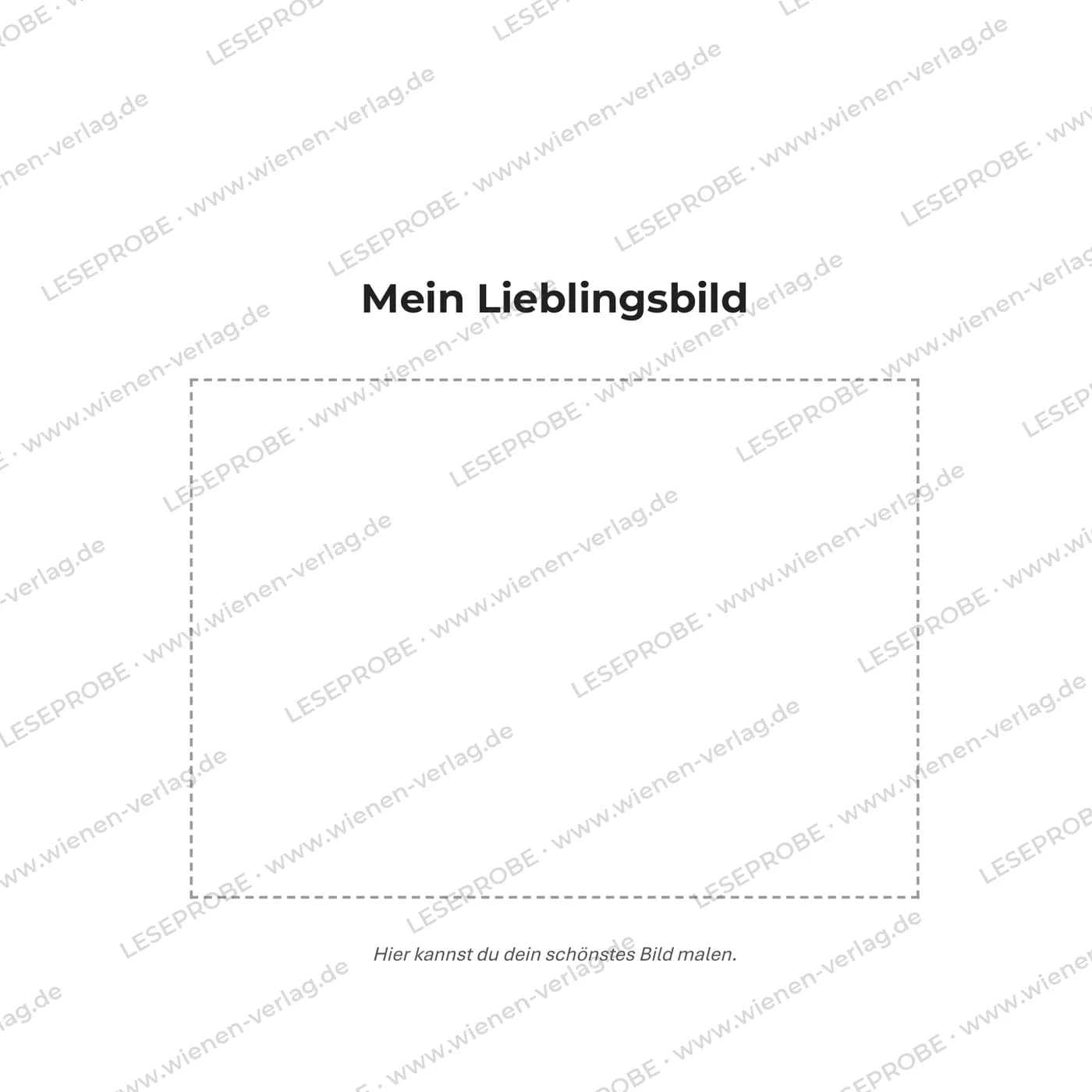 „Mein Lieblingsbild“-Seite aus „Mein erstes Dinosaurier Malbuch ab 3 Jahren“