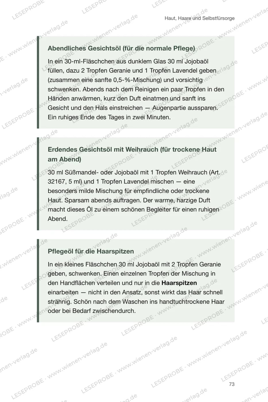 Pflegeöle mit Tropfenzahl aus „Ätherische Öle für die Frau“