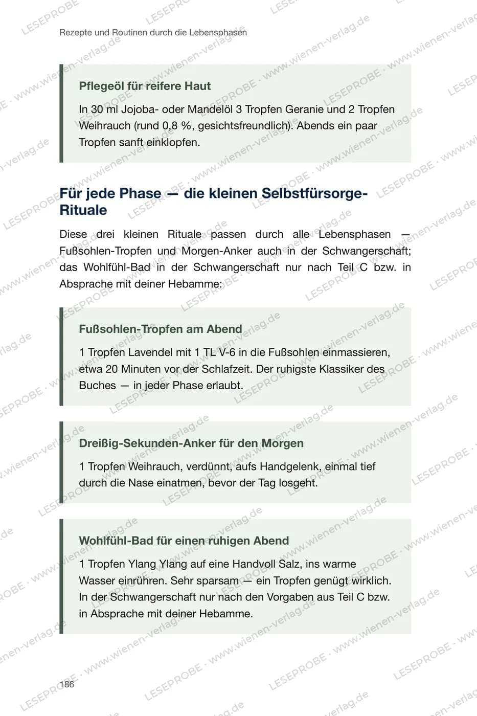 Abendrituale aus „Ätherische Öle für die Frau“