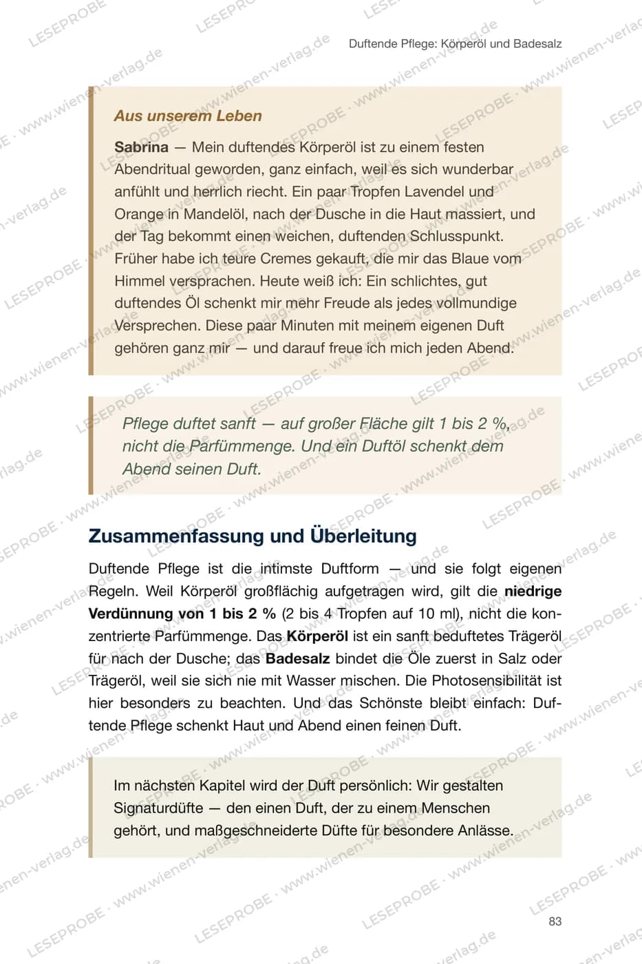 Aus unserem Leben aus „Ätherische Öle für eigene Naturdüfte“