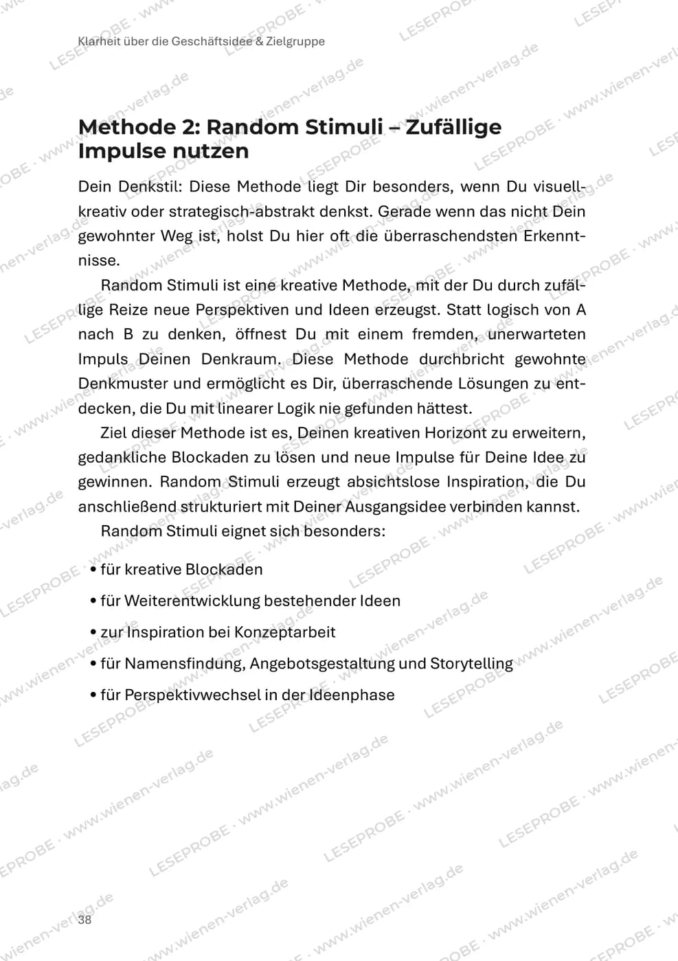 Eine Methode mit Denkstil-Angabe aus „Vom Kopf ins Tun“